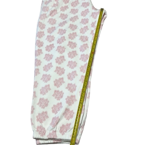 NWT J Crew Paisley Print Womens Joggers White Pink Size XXL - Picture 8 of 9